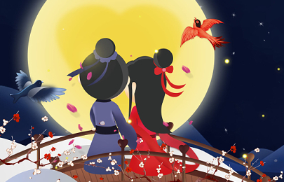 七夕语句简单发朋友圈（七夕快乐图片浪漫唯美动态）